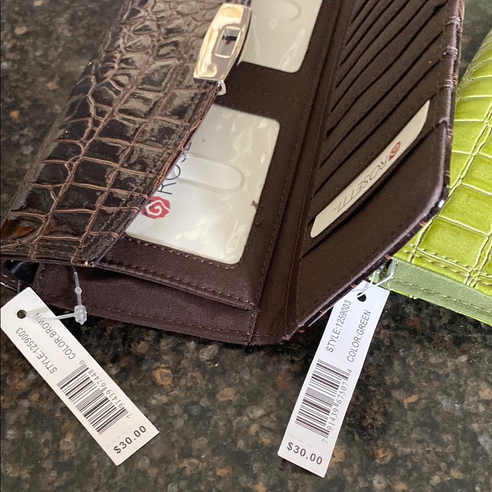 Rosetti Brown & Olive Green Wallets (2) NWT - Picture 4 of 6